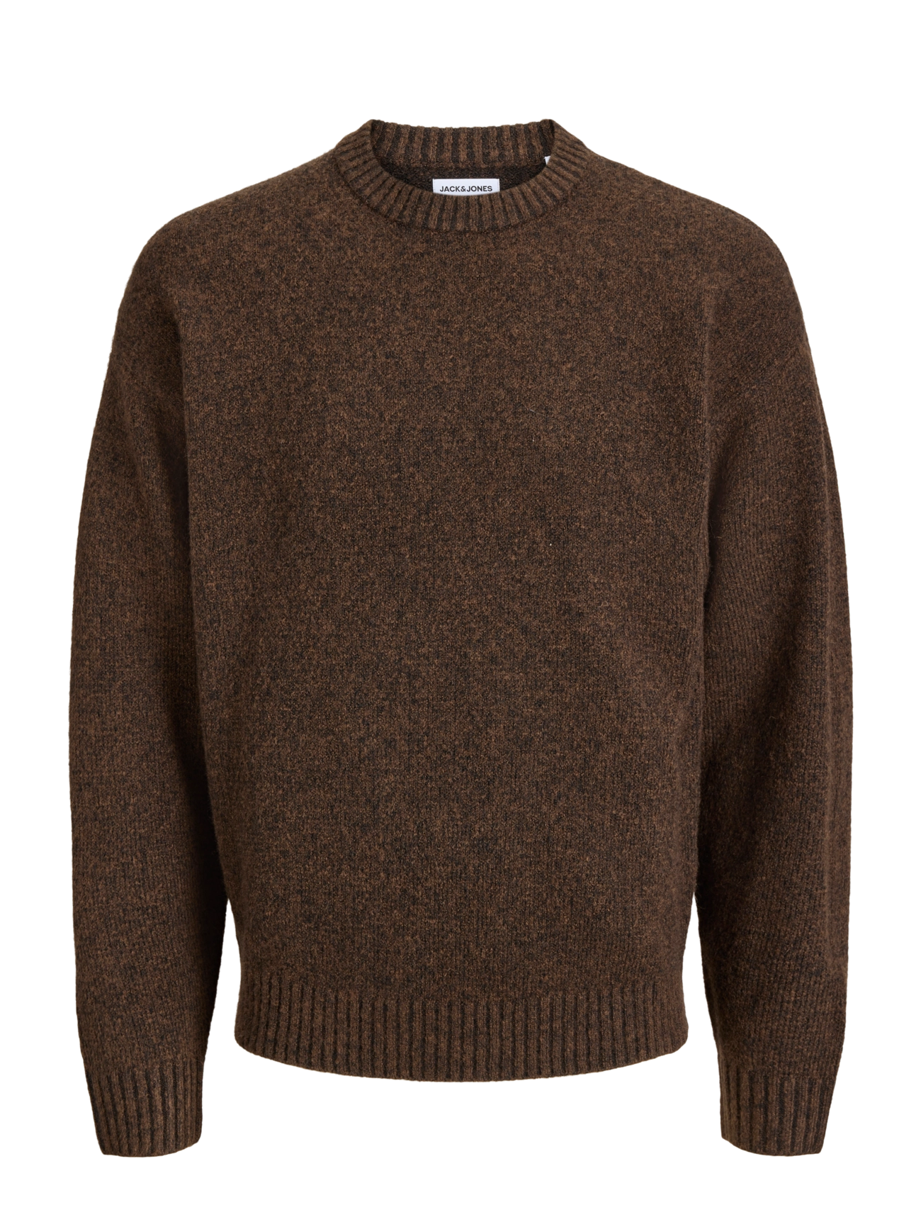 Jack & Jones JJESOHO OLLIE KNIT CREW NECK SN JNR - Shop by age - COCOA / brown