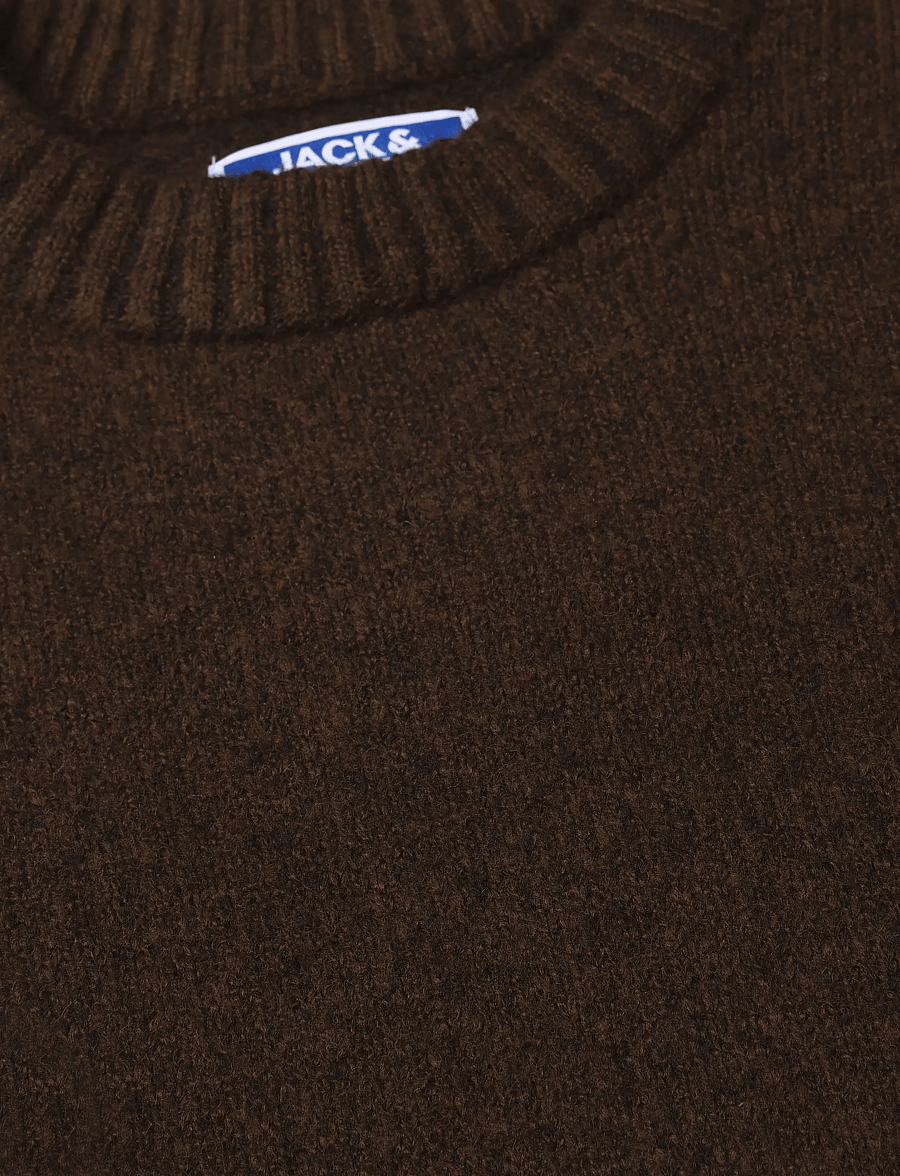 Jack & Jones - JJESOHO OLLIE KNIT CREW NECK SN JNR - džemprid - cocoa - 2