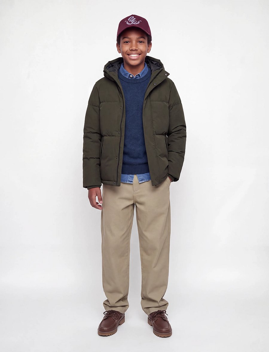 Jack & Jones - JJESOHO OLLIE KNIT CREW NECK SN JNR - trøjer - navy blazer - 4