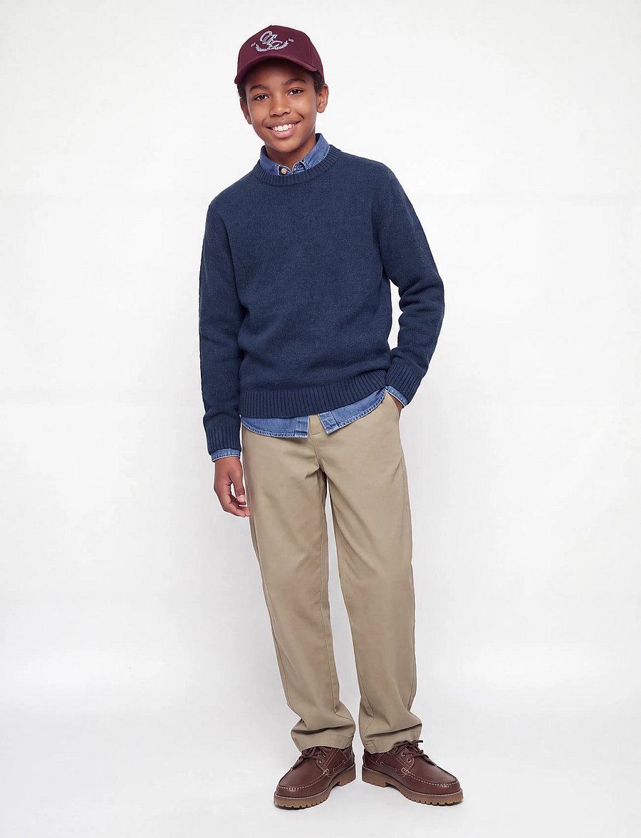 Jack & Jones - JJESOHO OLLIE KNIT CREW NECK SN JNR - trøjer - navy blazer - 5