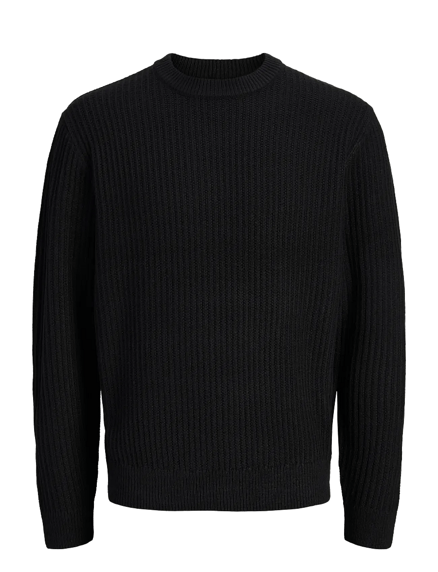 Jack & Jones - JJSAGE KNIT CREW NECK JNR - pullover - black - 0