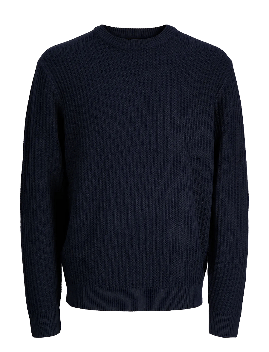 Jack & Jones - JJSAGE KNIT CREW NECK JNR - navy blazer - 0