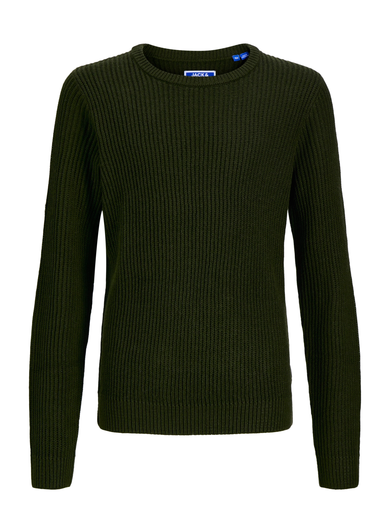 Jack & Jones JJPANNEL KNIT CREW NECK AW26 JNR - Back to school - ROSIN / khaki/green