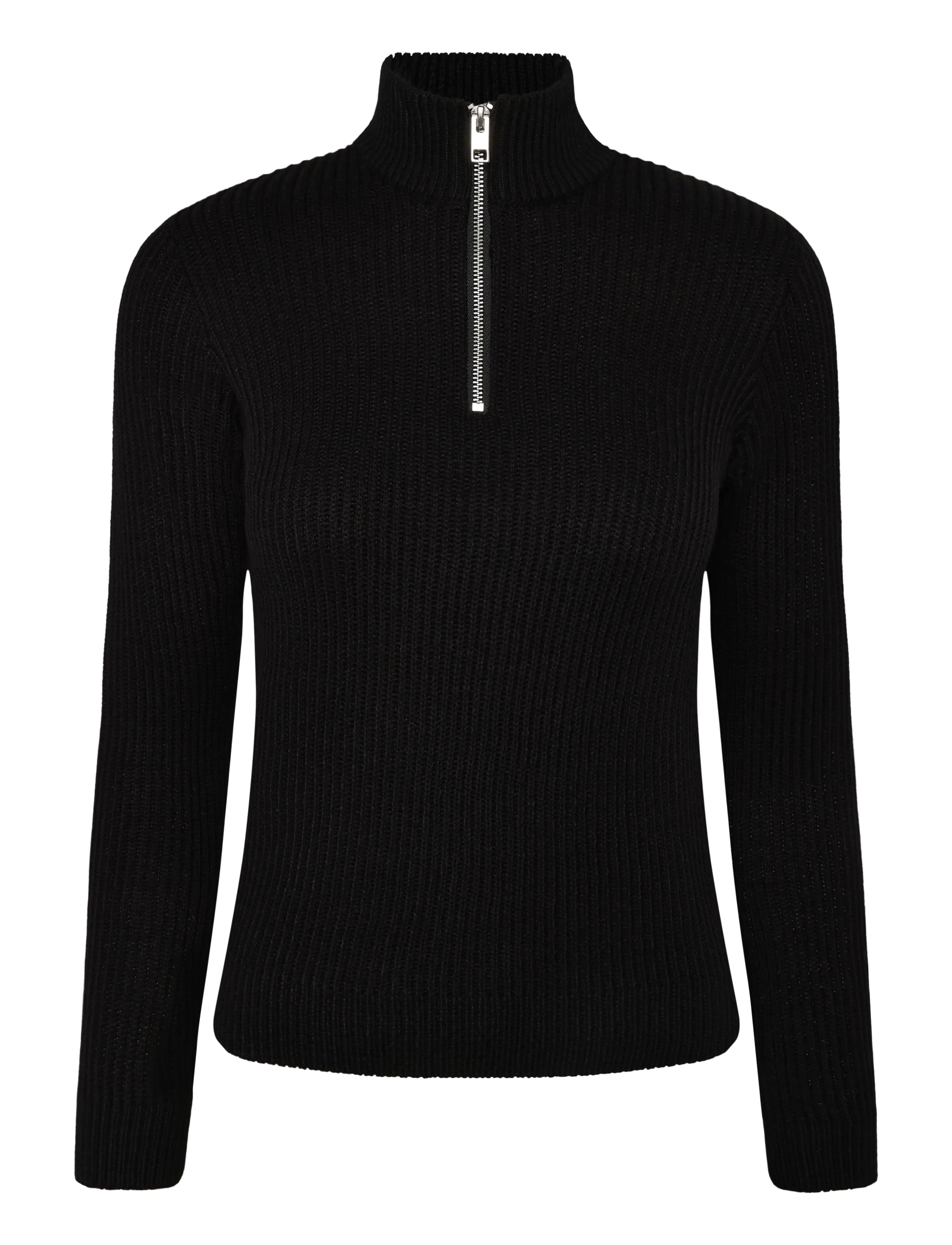 Jack & Jones JJPANNEL KNIT HALF ZIP AW26 JNR - New Arrivals - BLACK / black