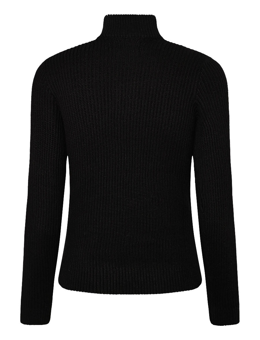 Jack & Jones - JJPANNEL KNIT HALF ZIP AW26 JNR - pullover - black - 2