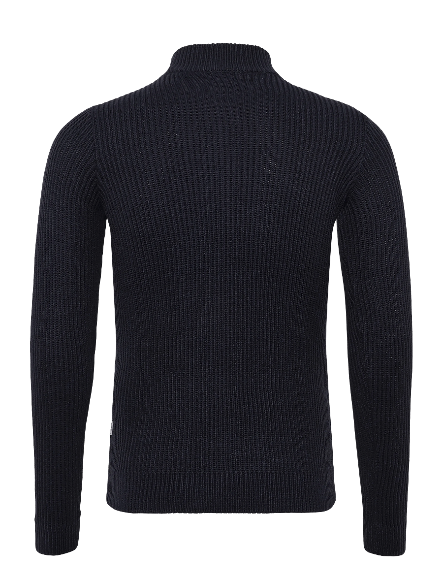 Jack & Jones - JJPANNEL KNIT HALF ZIP AW26 JNR - pullover - navy blazer - 1