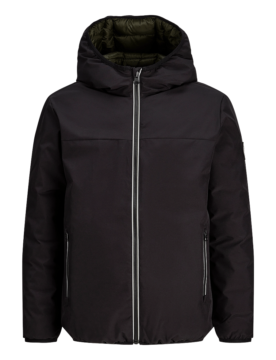 Jack & Jones - JJEBROOKLYN REVERSIBLE JACKET SN JNR - termojoped - black - 1