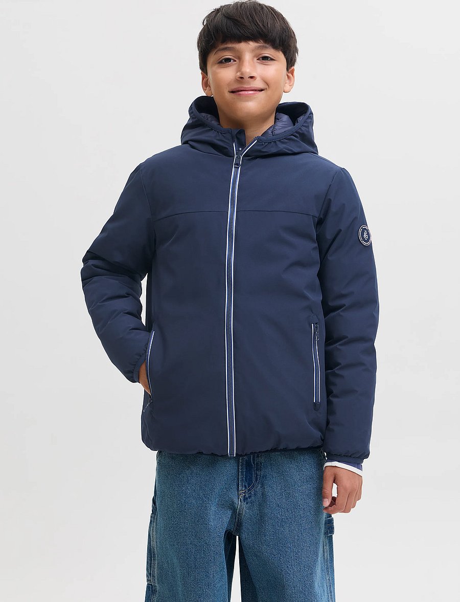 Jack & Jones - JJEBROOKLYN REVERSIBLE JACKET SN JNR - termojakker - navy blazer - 0
