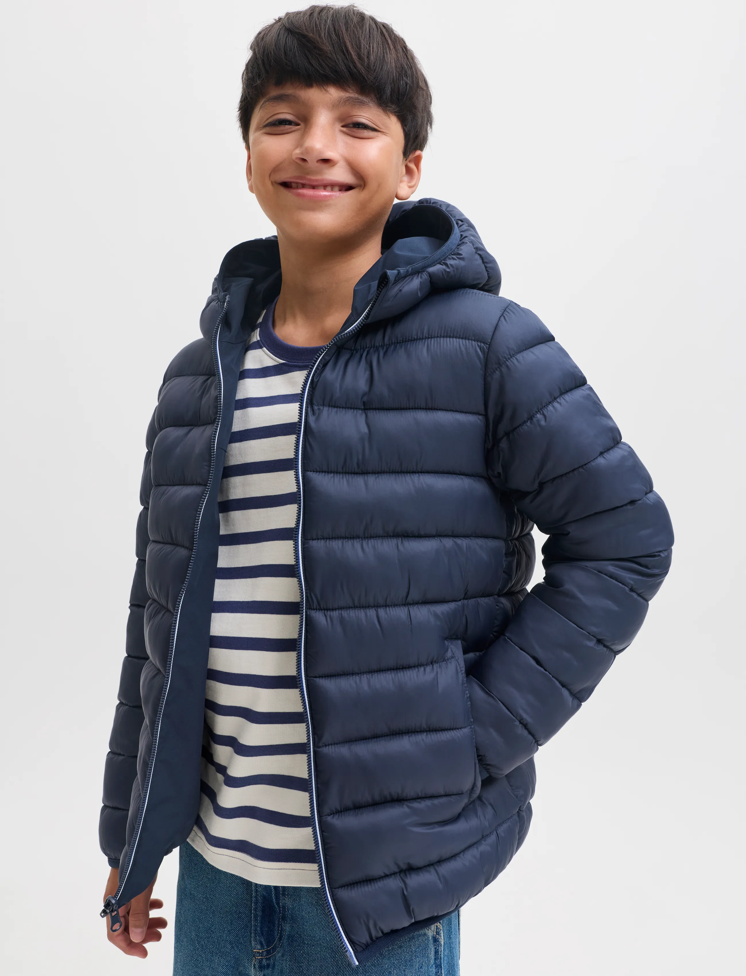 Jack & Jones - JJEBROOKLYN REVERSIBLE JACKET SN JNR - termojakker - navy blazer - 5