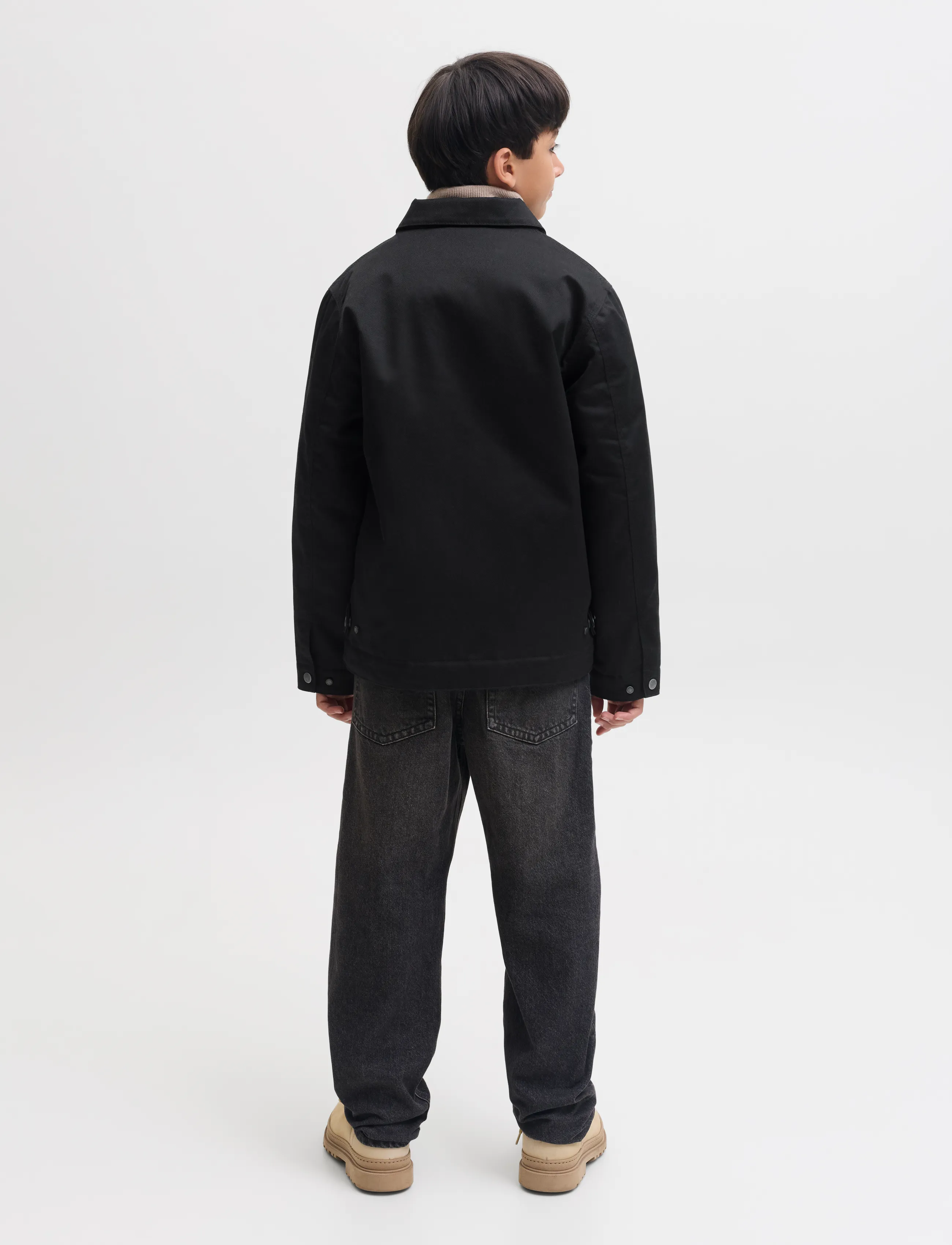 Jack & Jones - JJECOLTON WORKER JACKET JNR - black - 2