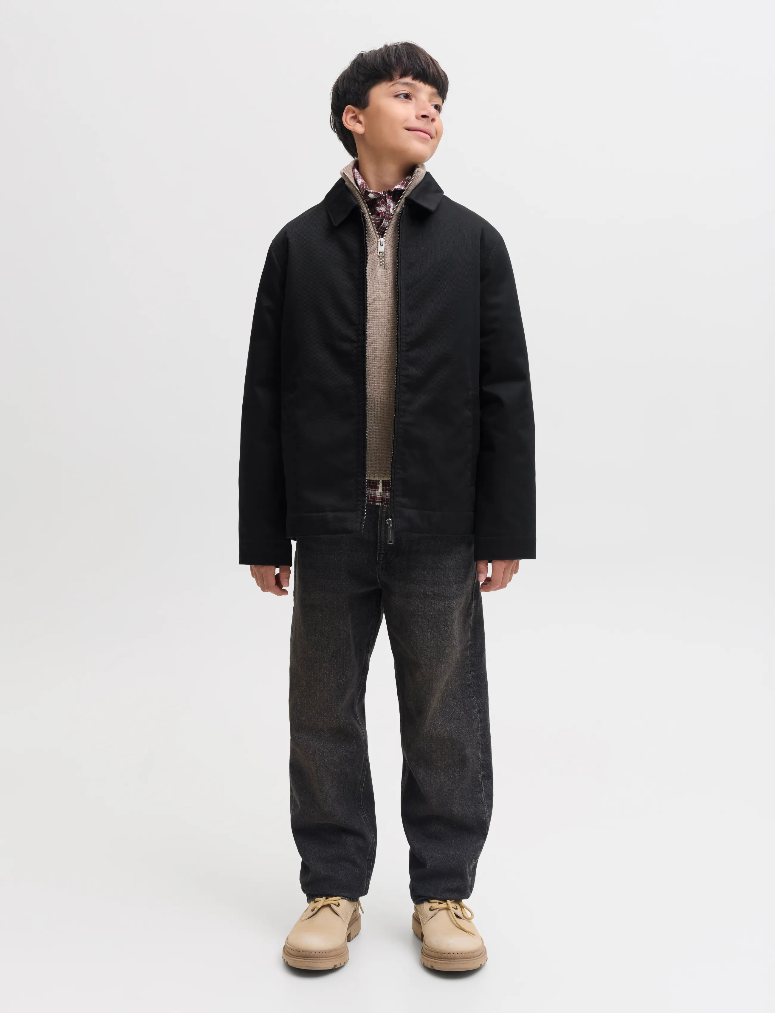 Jack & Jones - JJECOLTON WORKER JACKET JNR - black - 3