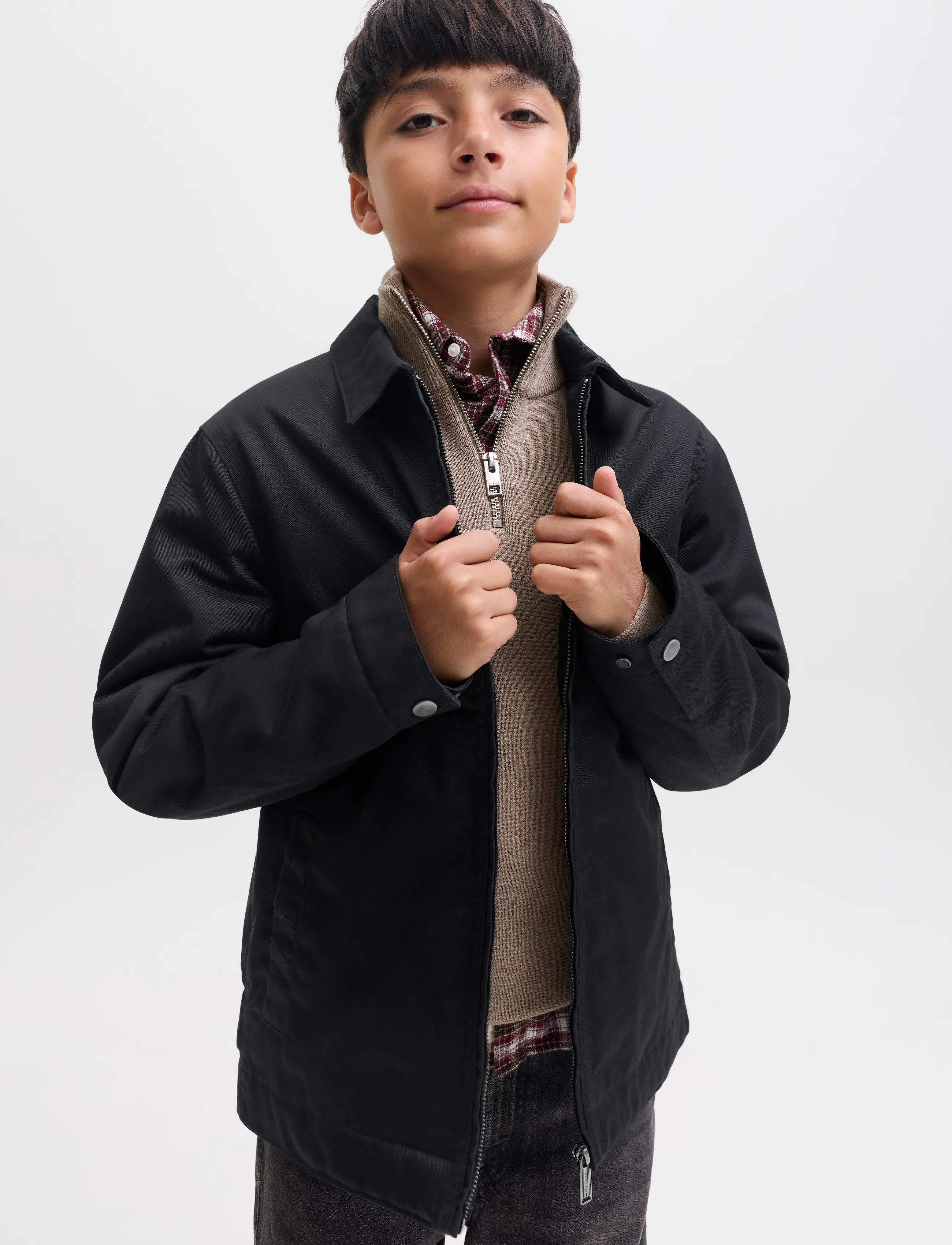 Jack & Jones - JJECOLTON WORKER JACKET JNR - black - 5