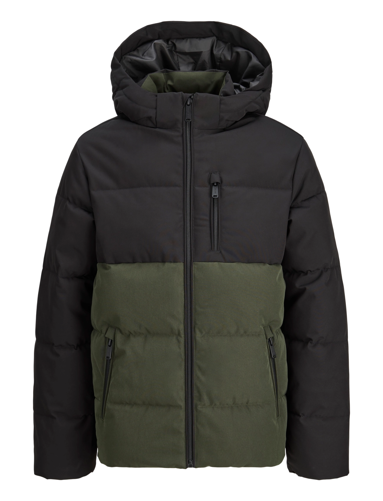 JACK & JONES Jjebecks Puffer Jnr Khaki - 152 - Kinder