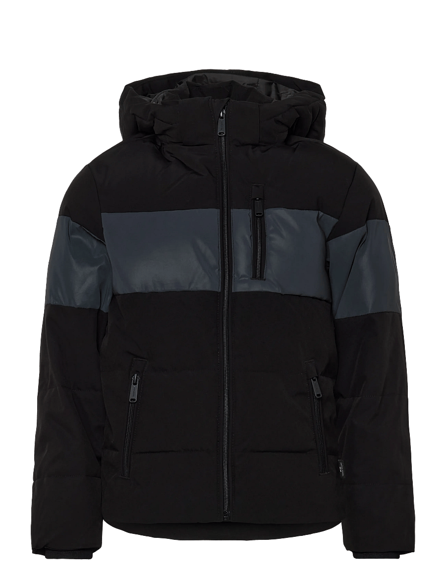 Jack & Jones - JJEBECKS REFLECTIVE PUFFER JNR - termojakker - black - 0