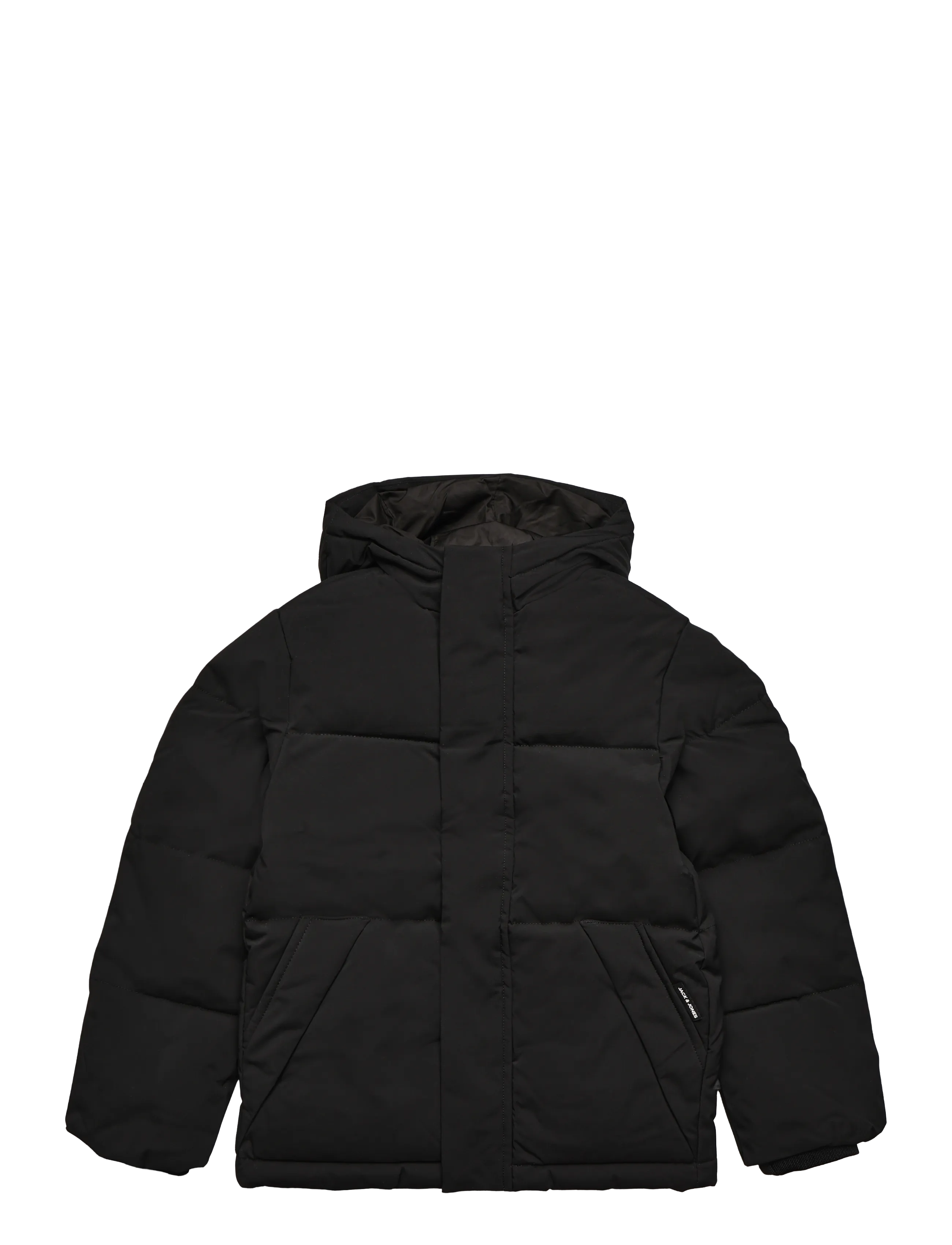 Jack & Jones JJESOHO PUFFER HOOD AW26 SN JNR - Thermo - BLACK / black