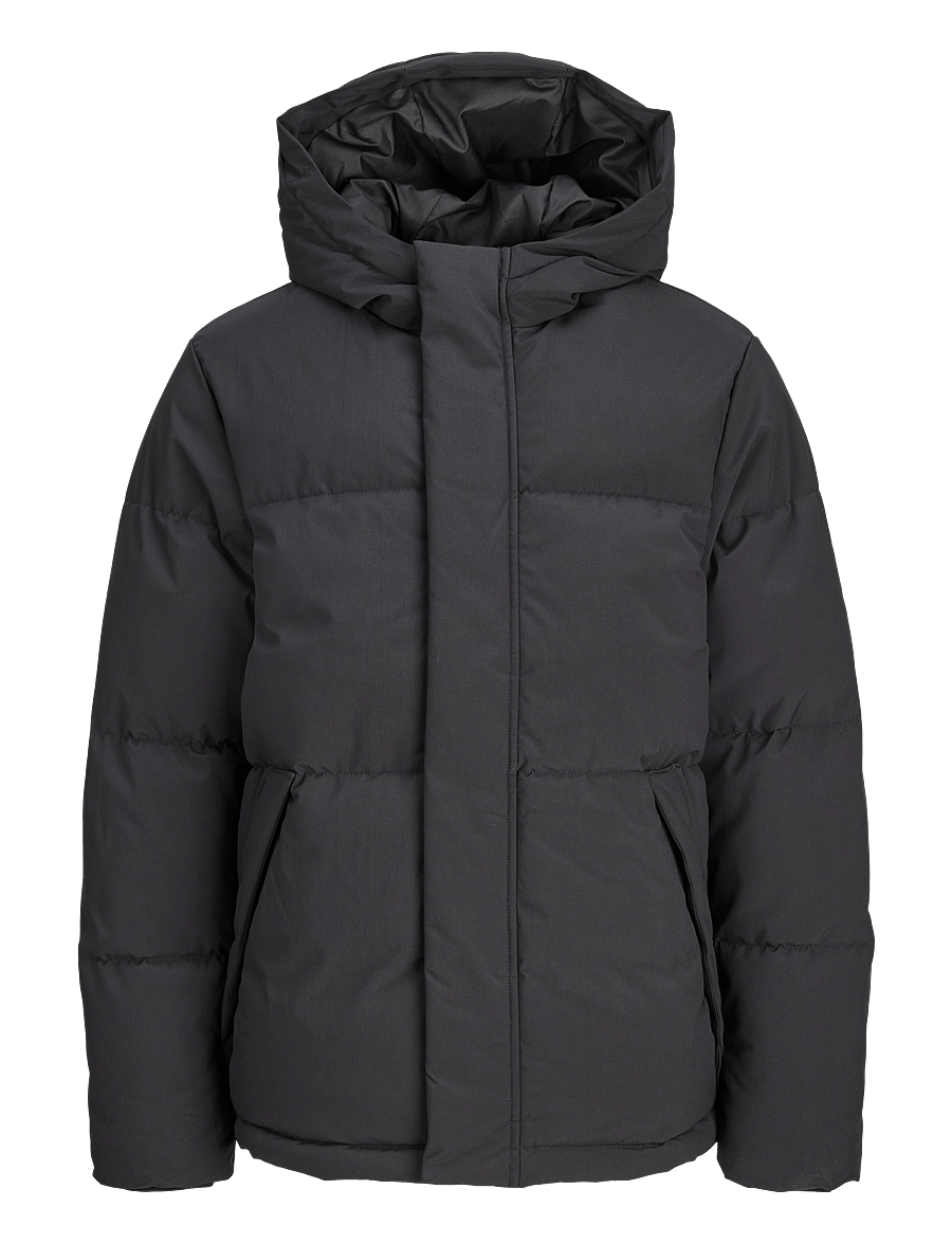 Jack & Jones - JJESOHO PUFFER HOOD AW26 SN JNR - black - 0
