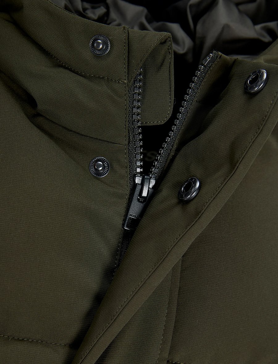 Jack & Jones - JJESOHO PUFFER HOOD AW26 SN JNR - termojackor - rosin - 2