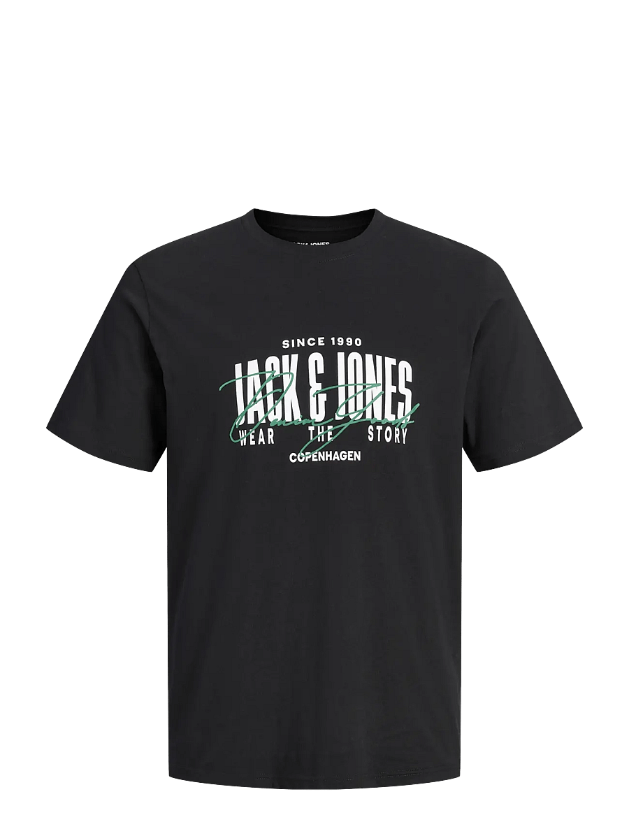 Jack & Jones - JJAERO TEE SS CREW NECK JNR - kurzärmelige - black - 0