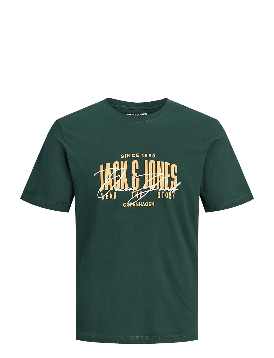 Jack & Jones - JJAERO TEE SS CREW NECK JNR - lühikeste varrukatega t-särgid - scarab - 0