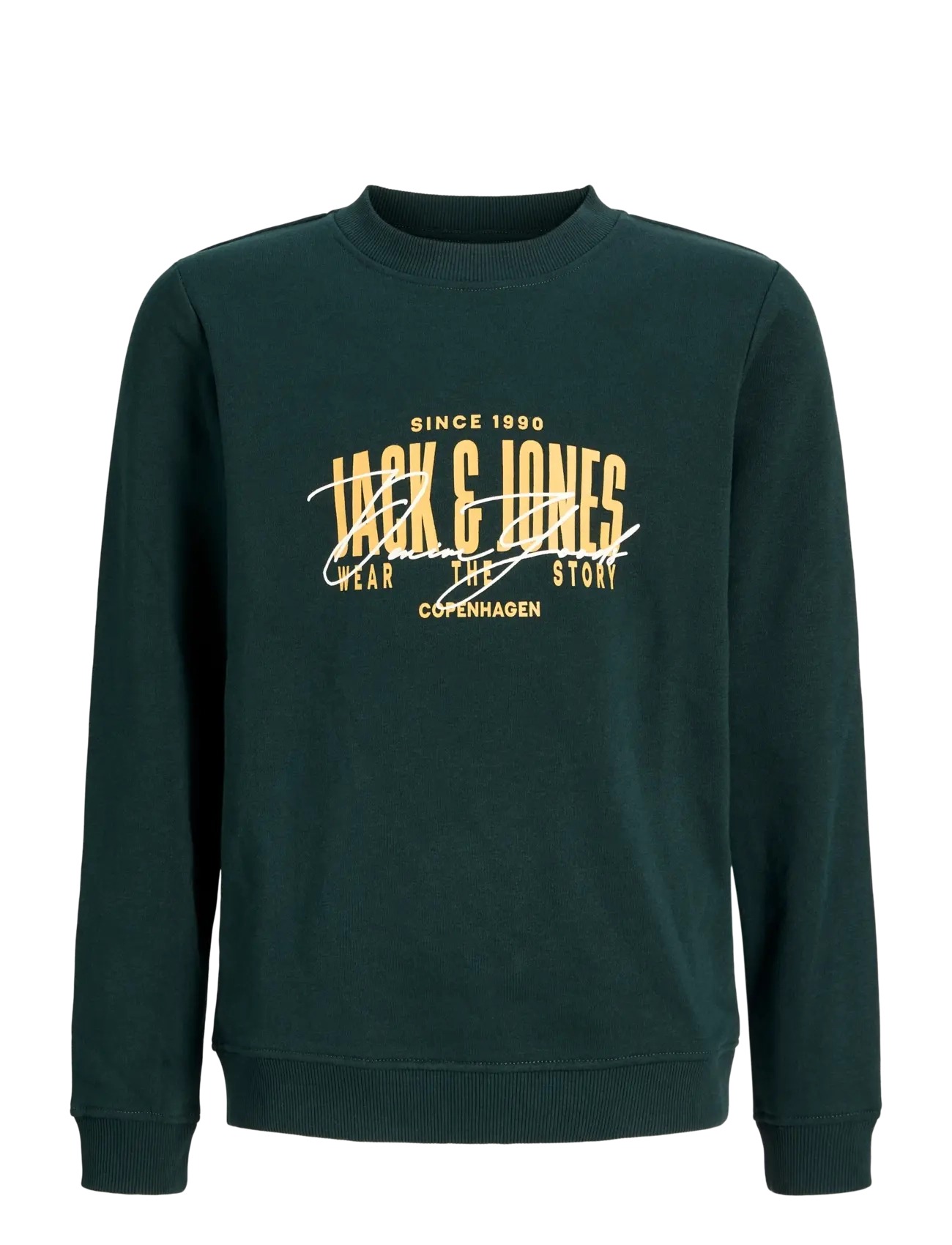 JACK & JONES Jjaero Sweat Crew Neck Jnr Grün - 140 - Kinder