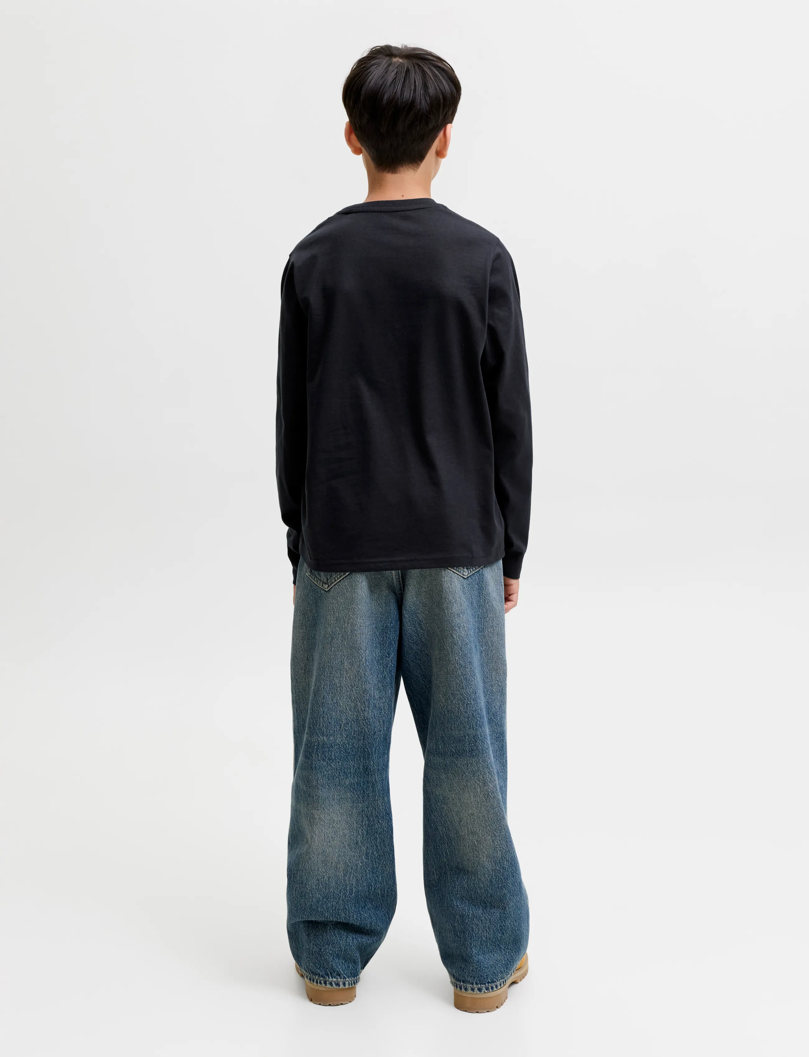 Jack & Jones - JJEORGANIC RLX TEE LS O-NECK NOOS JNR - t-shirts à manches longues - black - 3