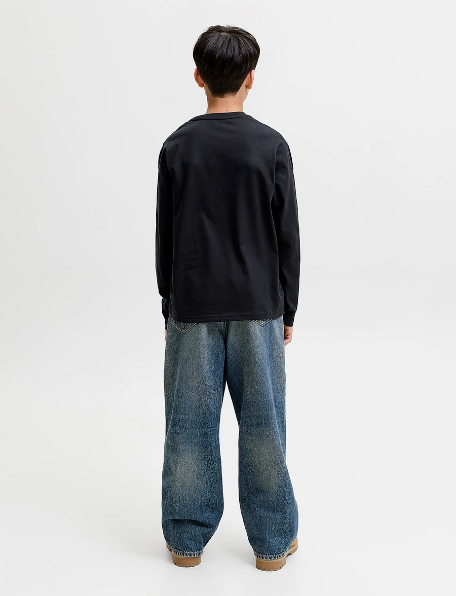 Jack & Jones - JJEORGANIC RLX TEE LS O-NECK NOOS JNR - t-shirts à manches longues - black - 3