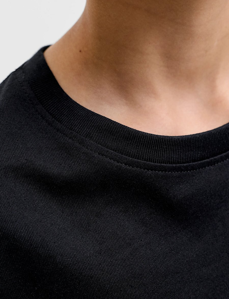 Jack & Jones - JJEORGANIC RLX TEE LS O-NECK NOOS JNR - t-shirts à manches longues - black - 5