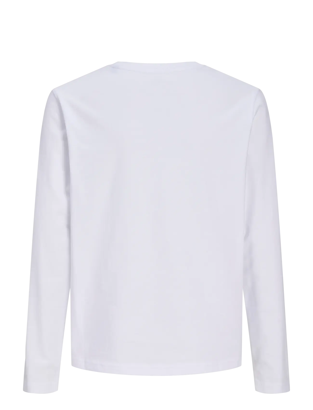 Jack & Jones - JJEORGANIC RLX TEE LS O-NECK NOOS JNR - langærmede t-shirts - bright white - 2