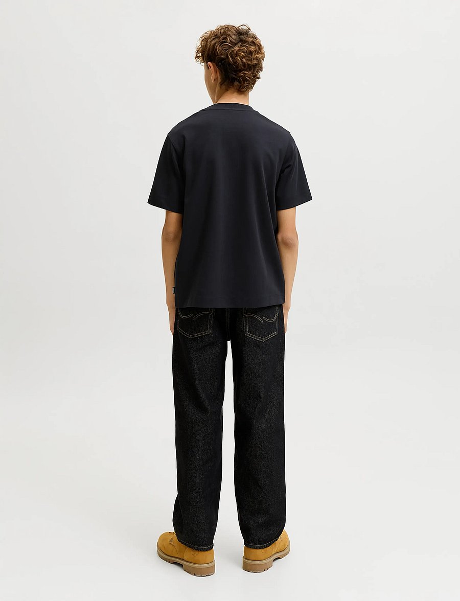 Jack & Jones - JJEBARRON TEE SS O-NECK NOOS JNR - black - 2