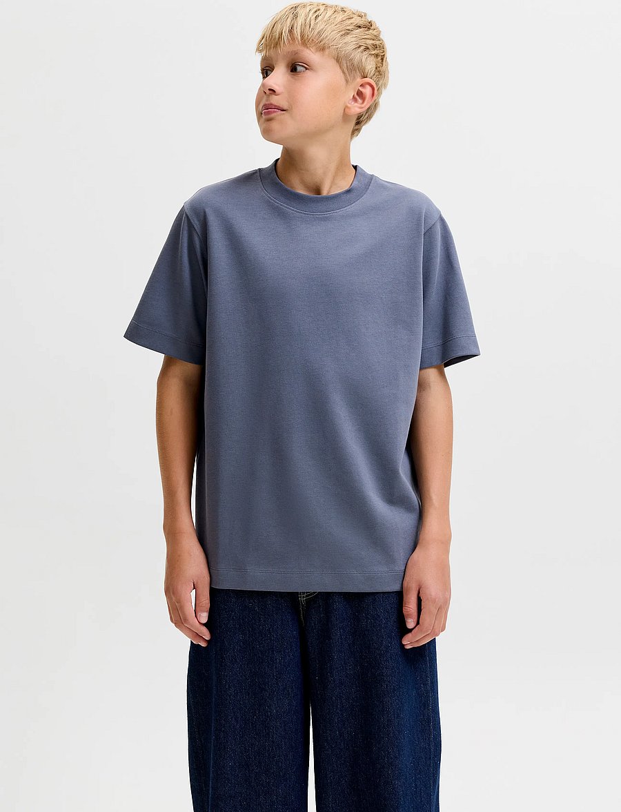 Jack & Jones - JJEBARRON TEE SS O-NECK NOOS JNR - lühikeste varrukatega t-särgid - turbulence - 0