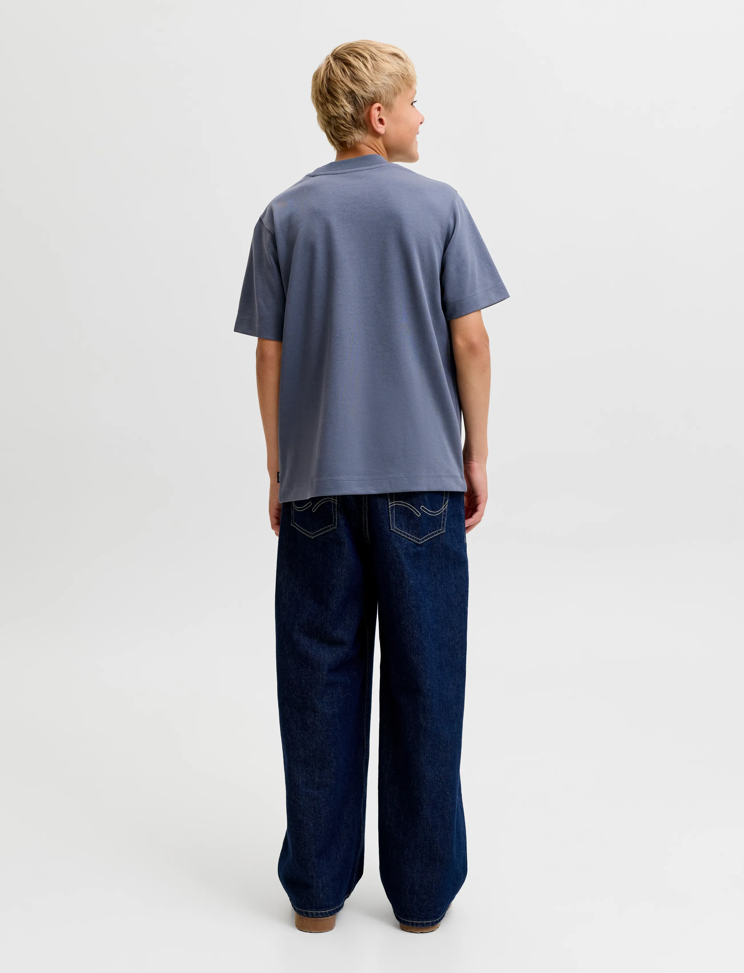 Jack & Jones - JJEBARRON TEE SS O-NECK NOOS JNR - lühikeste varrukatega t-särgid - turbulence - 2