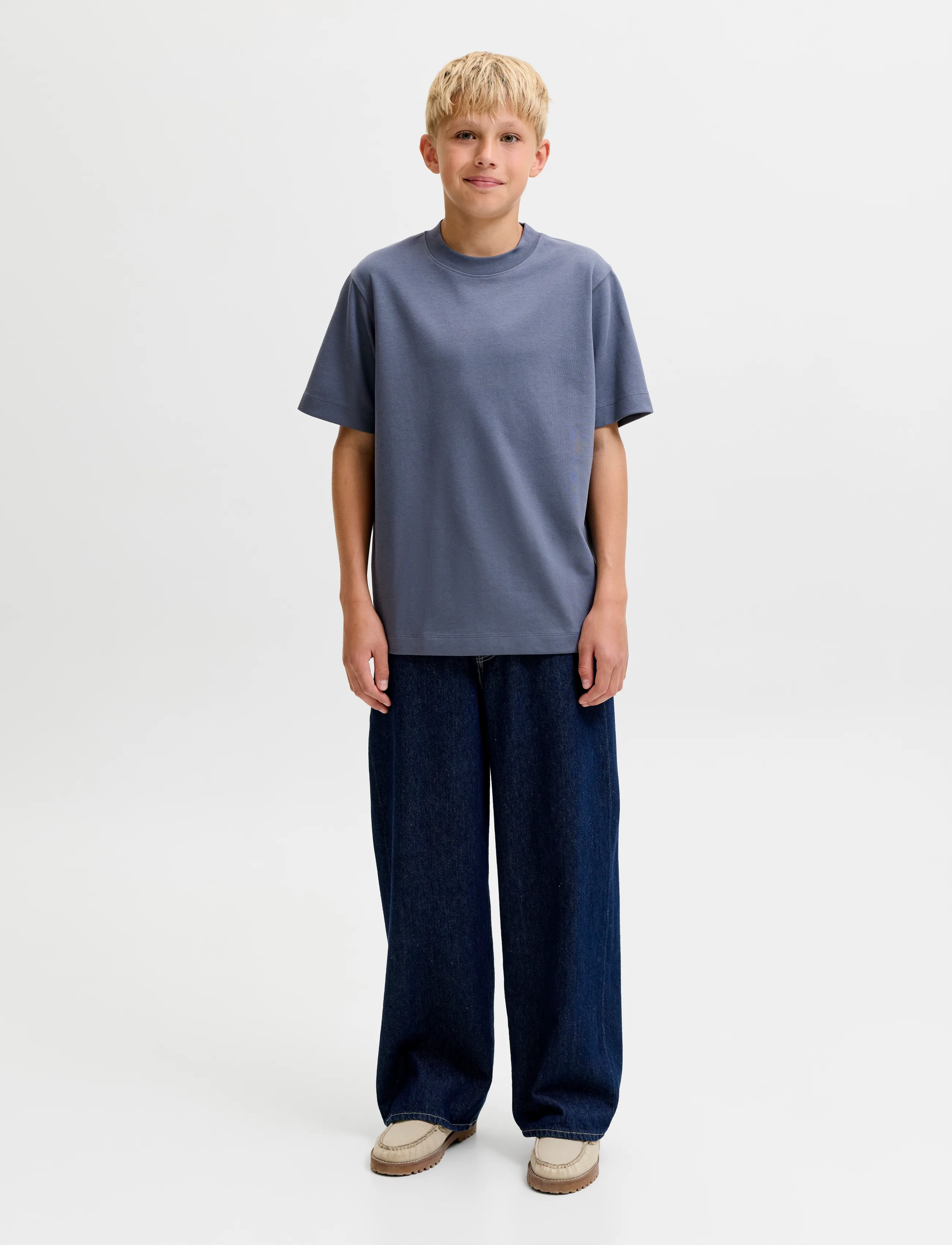 Jack & Jones - JJEBARRON TEE SS O-NECK NOOS JNR - lühikeste varrukatega t-särgid - turbulence - 3