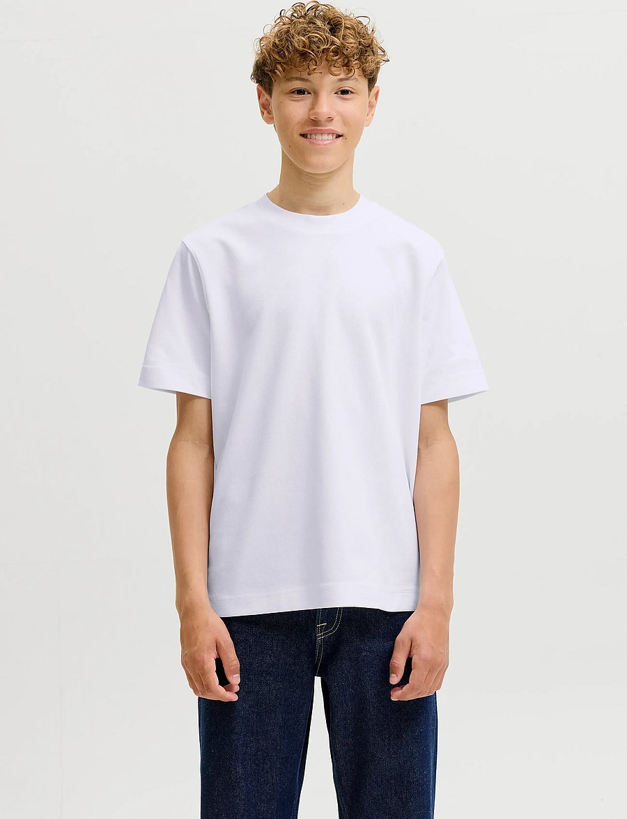 Jack & Jones - JJEBARRON TEE SS O-NECK NOOS JNR - white - 0