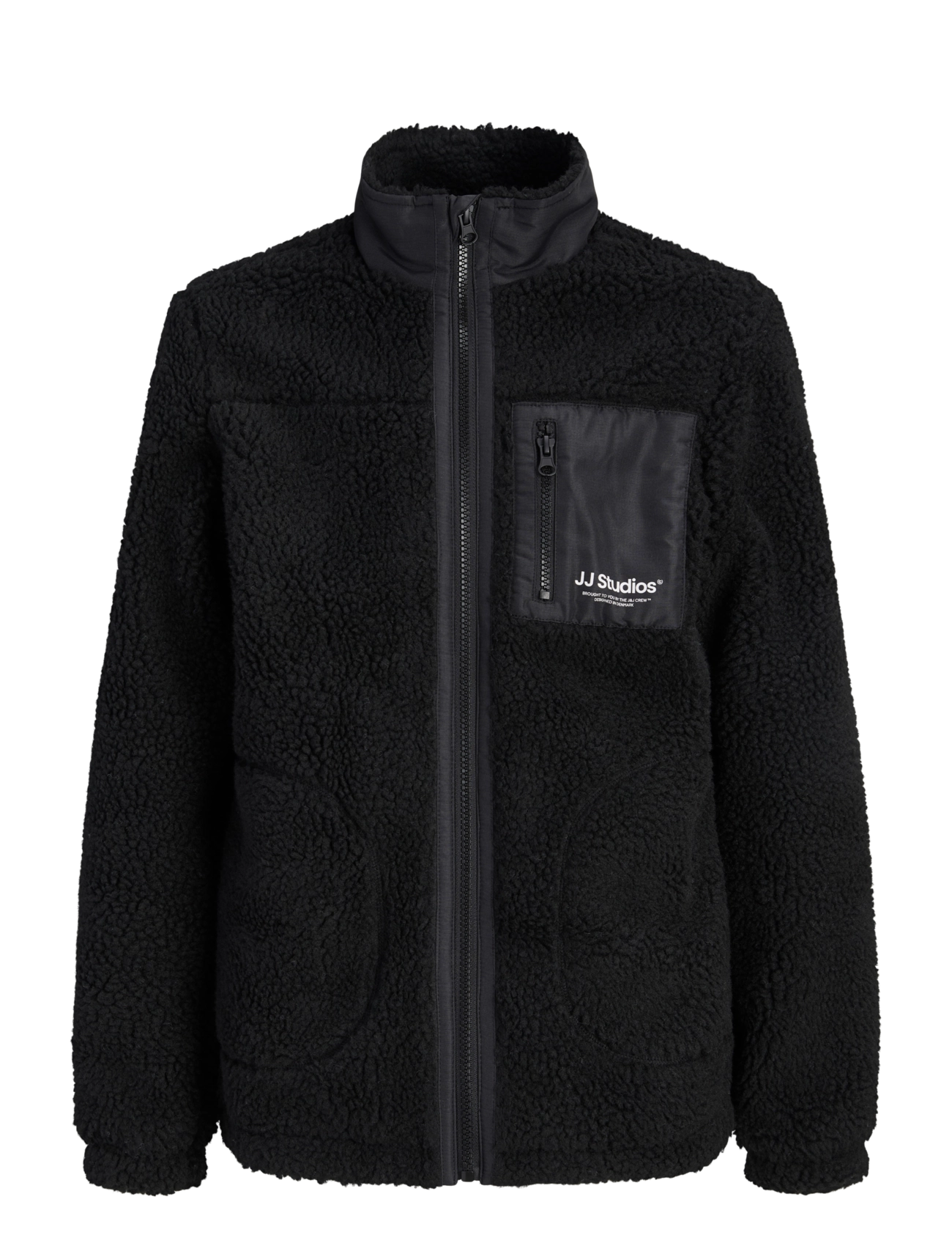 Jack & Jones JJESOHO TEDDY JACKET AW26 SN JNR - Neuheiten - BLACK / black