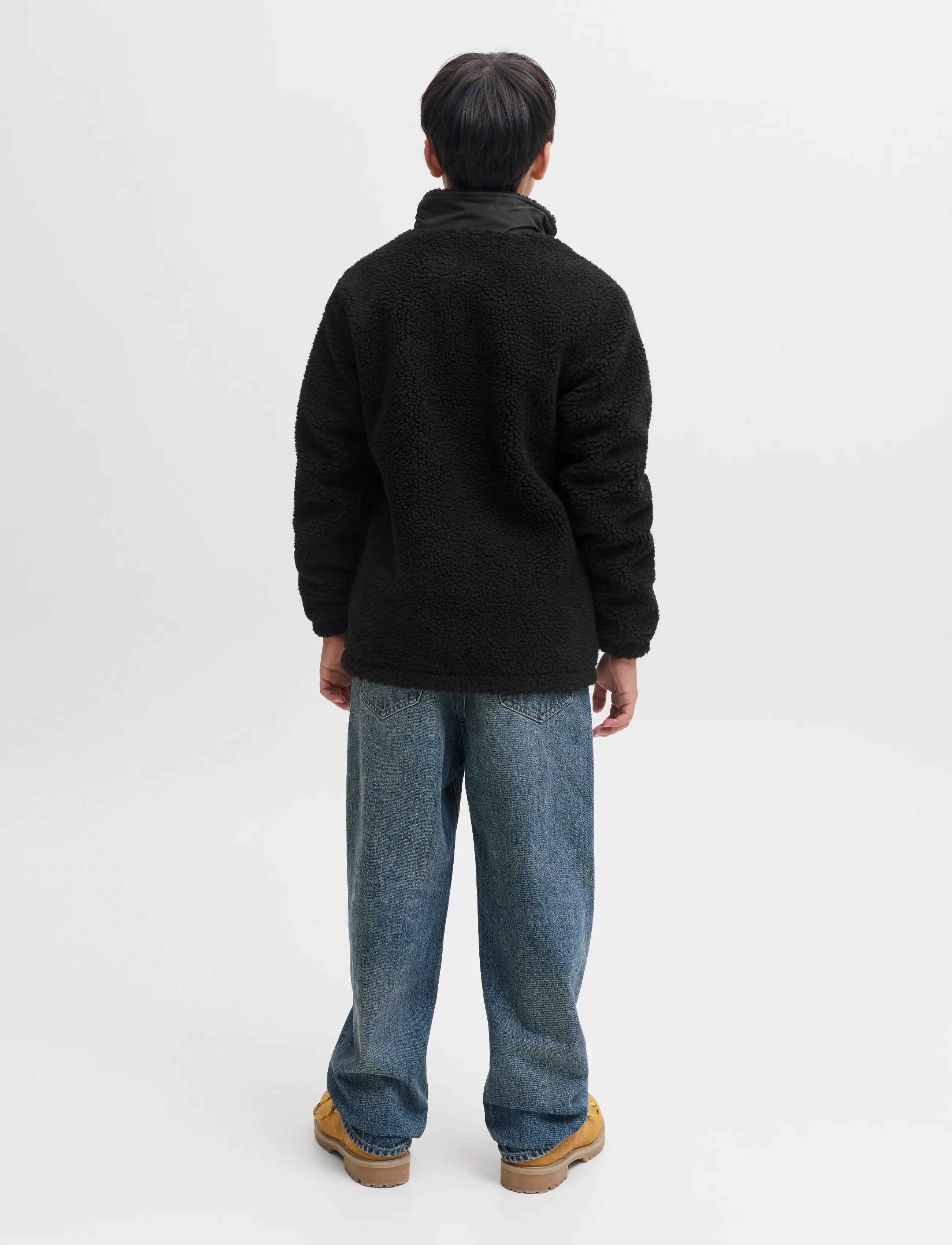 Jack & Jones - JJESOHO TEDDY JACKET AW26 SN JNR - fleecejacken - black - 2