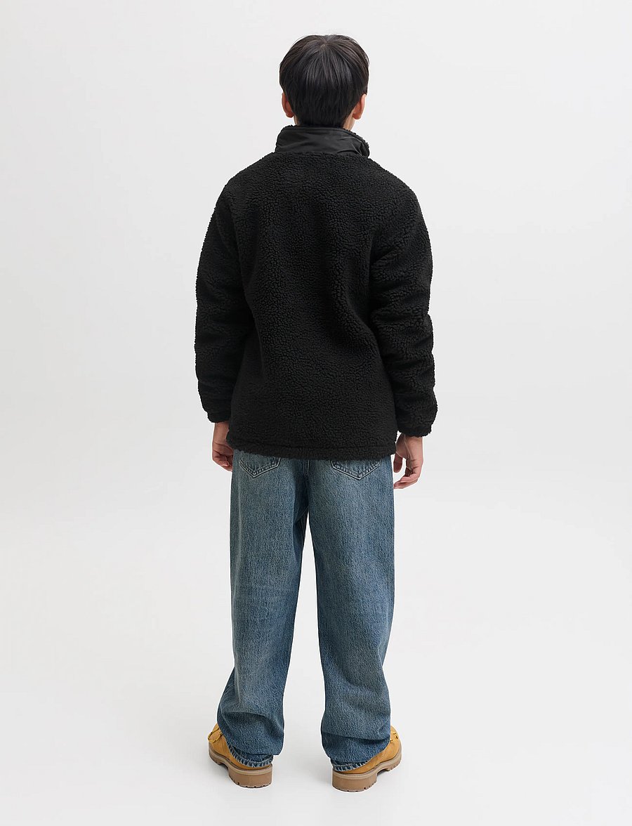 Jack & Jones - JJESOHO TEDDY JACKET AW26 SN JNR - fleecejacken - black - 2