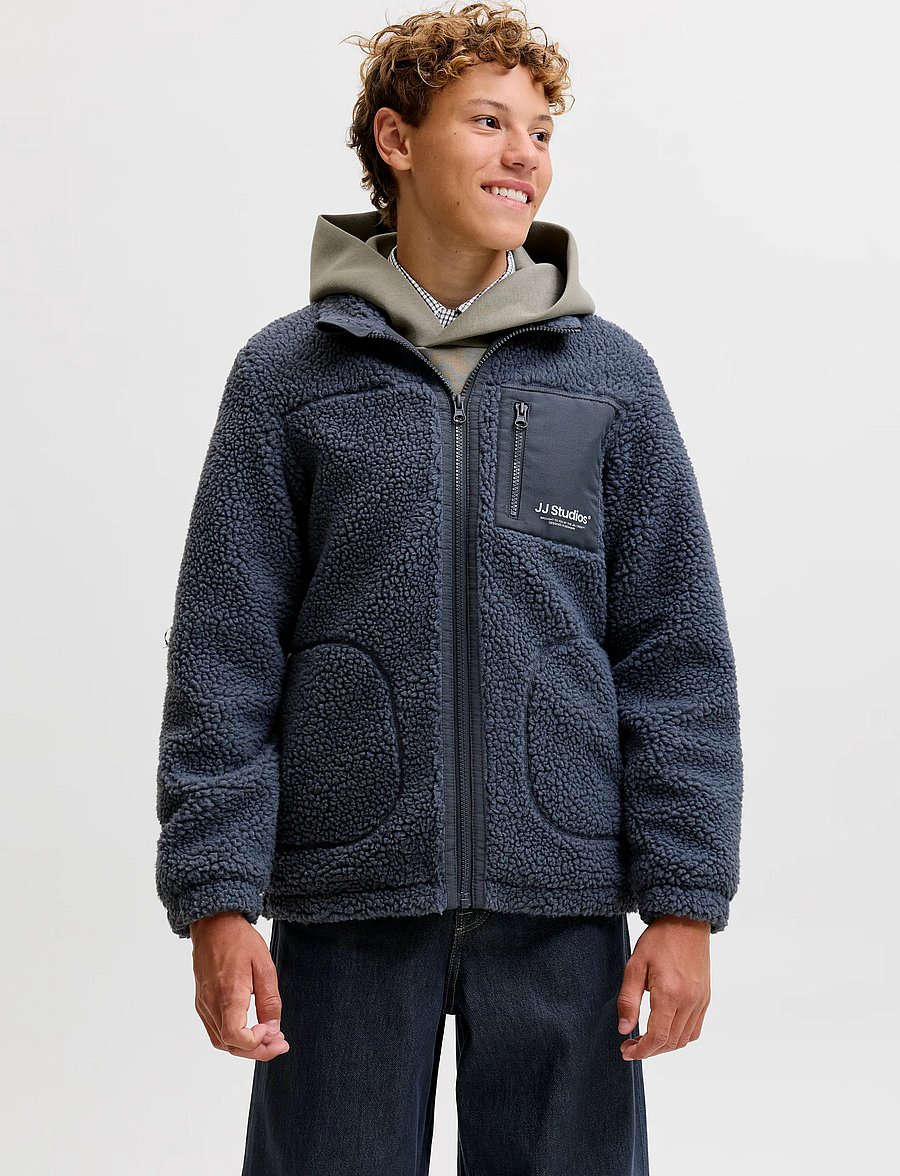 Jack & Jones - JJESOHO TEDDY JACKET AW26 SN JNR - fleecejacken - turbulence - 0