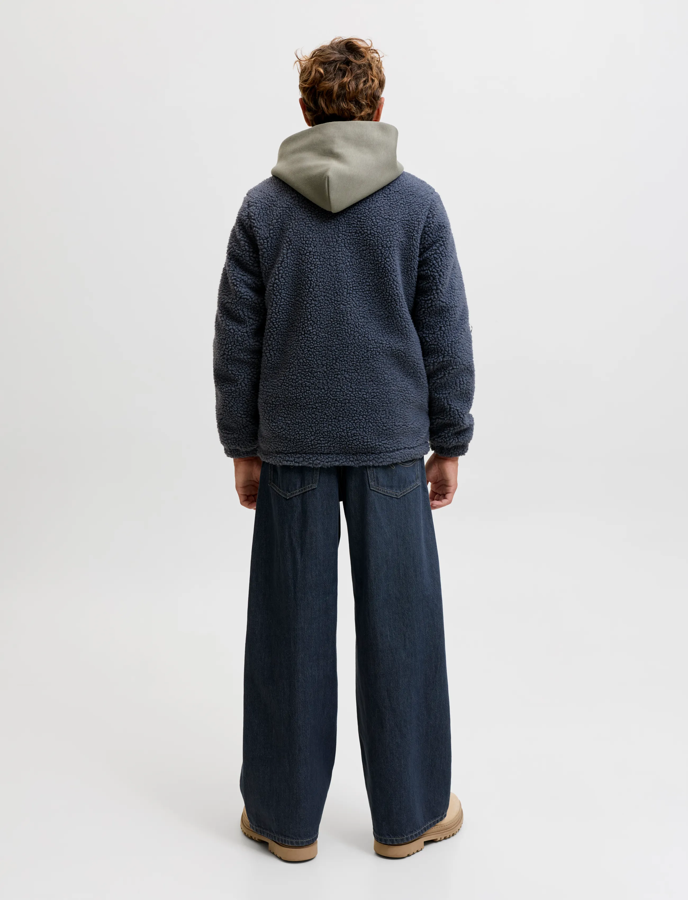 Jack & Jones - JJESOHO TEDDY JACKET AW26 SN JNR - fleecejacken - turbulence - 3