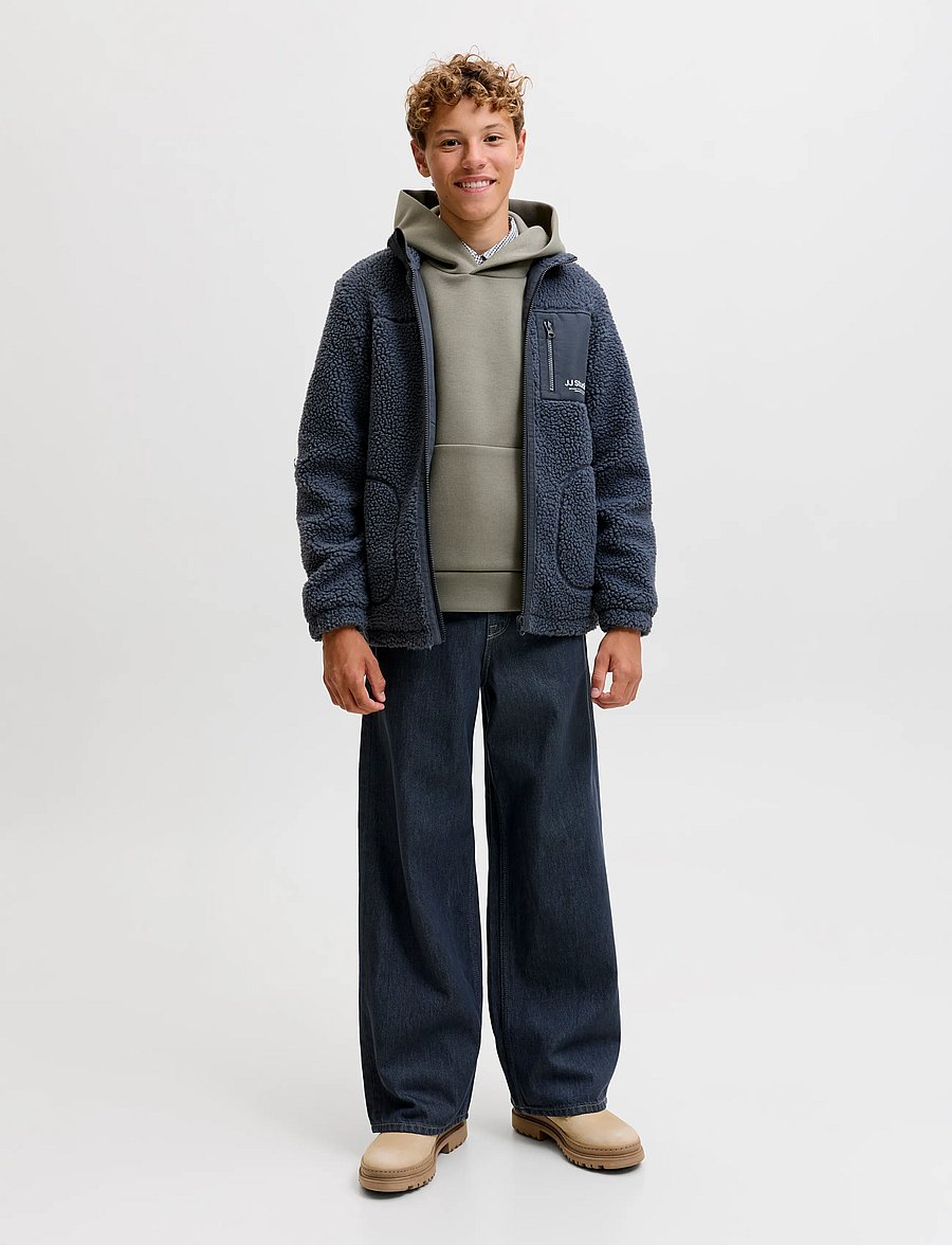 Jack & Jones - JJESOHO TEDDY JACKET AW26 SN JNR - fleecejacken - turbulence - 4