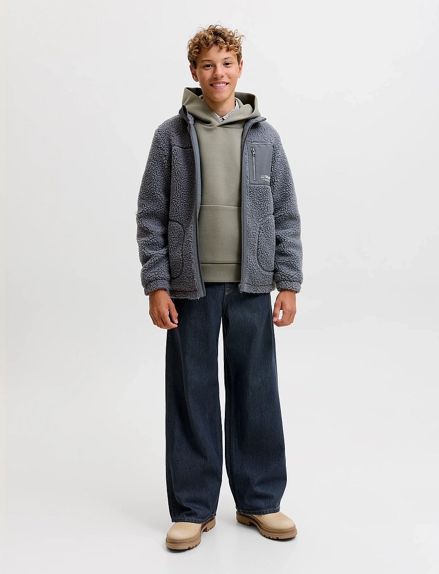 Jack & Jones - JJESOHO TEDDY JACKET AW26 SN JNR - fleecejacken - turbulence - 4