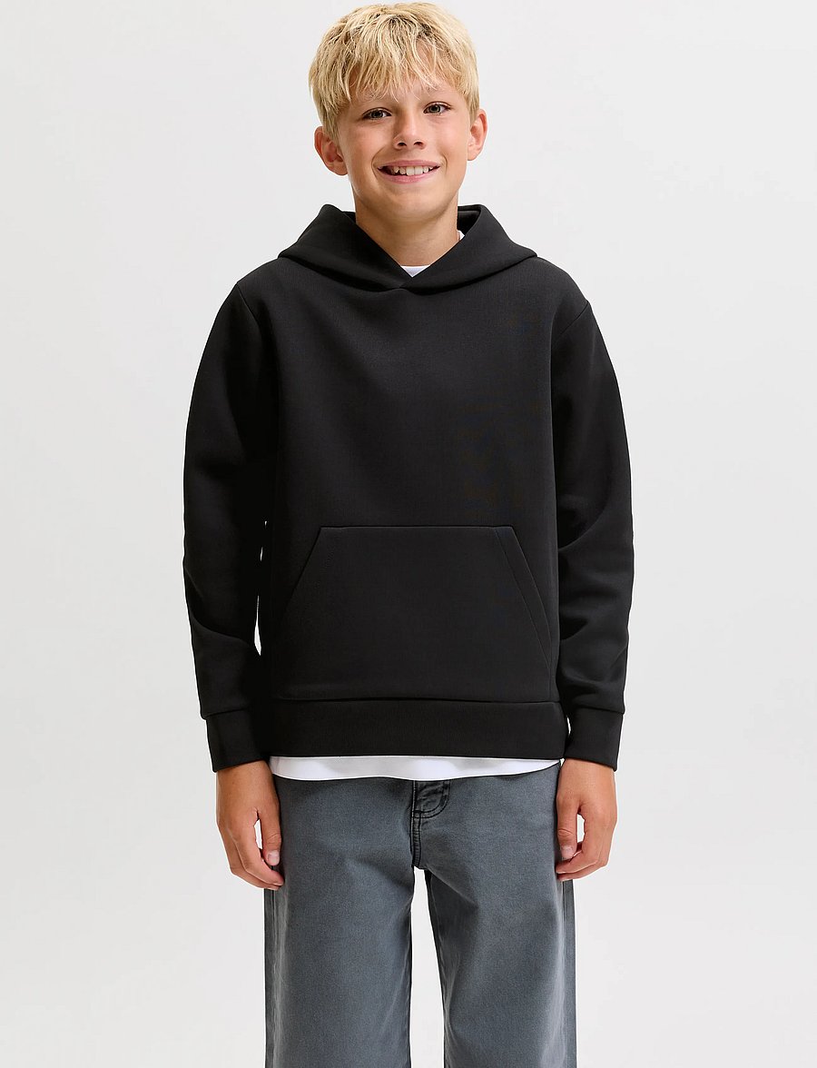 Jack & Jones - JJEBARRON SWEAT HOOD NOOS JNR - kapuutsiga pusad - black - 0