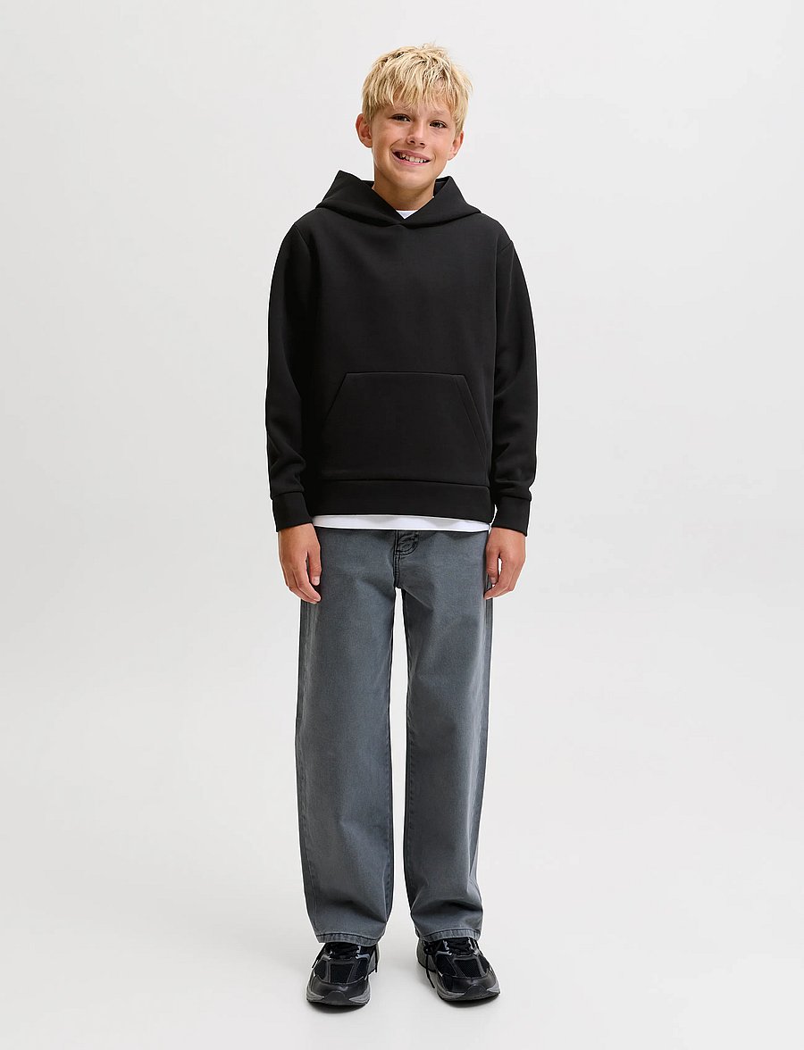 Jack & Jones - JJEBARRON SWEAT HOOD NOOS JNR - kapuutsiga pusad - black - 3