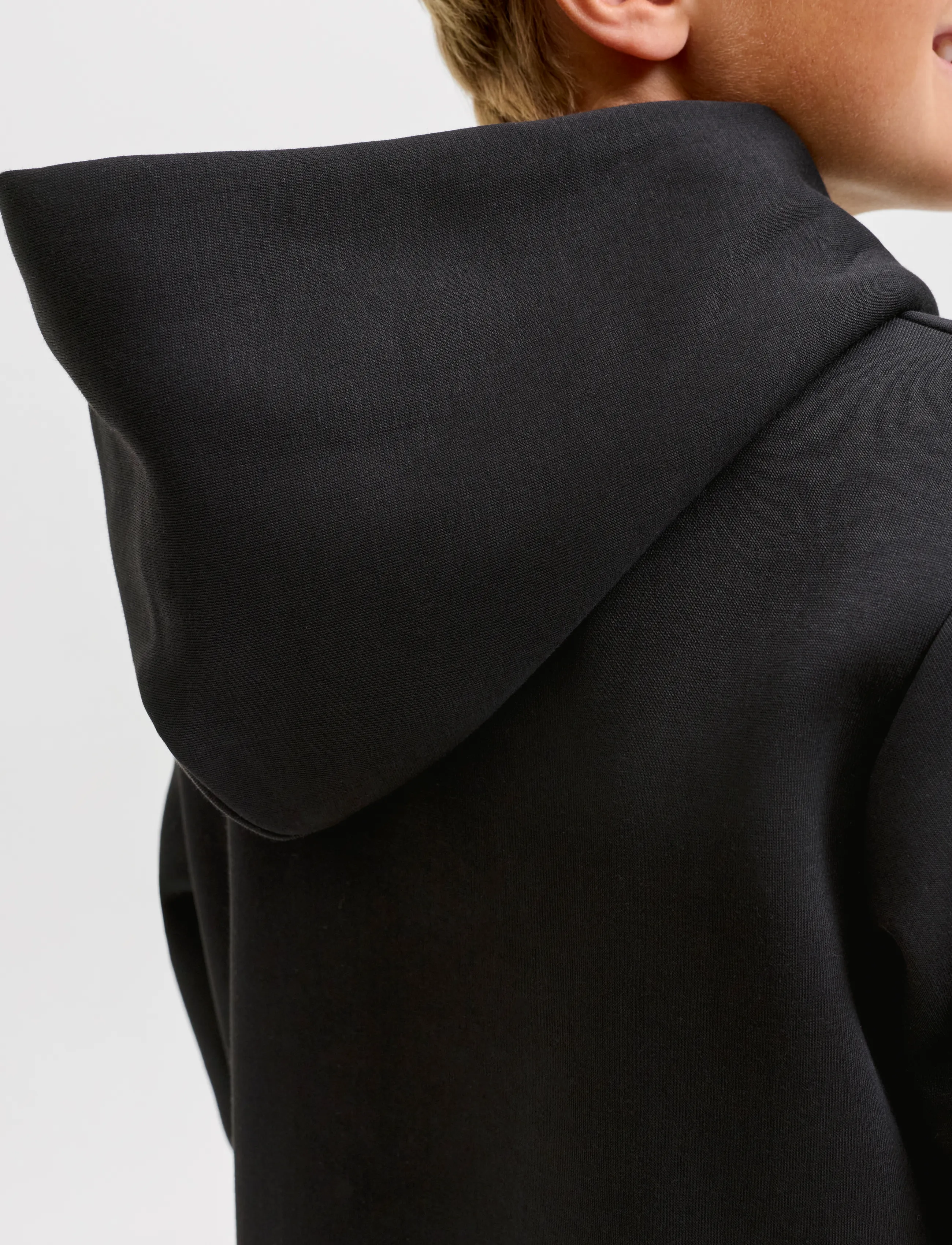 Jack & Jones - JJEBARRON SWEAT HOOD NOOS JNR - kapuutsiga pusad - black - 4