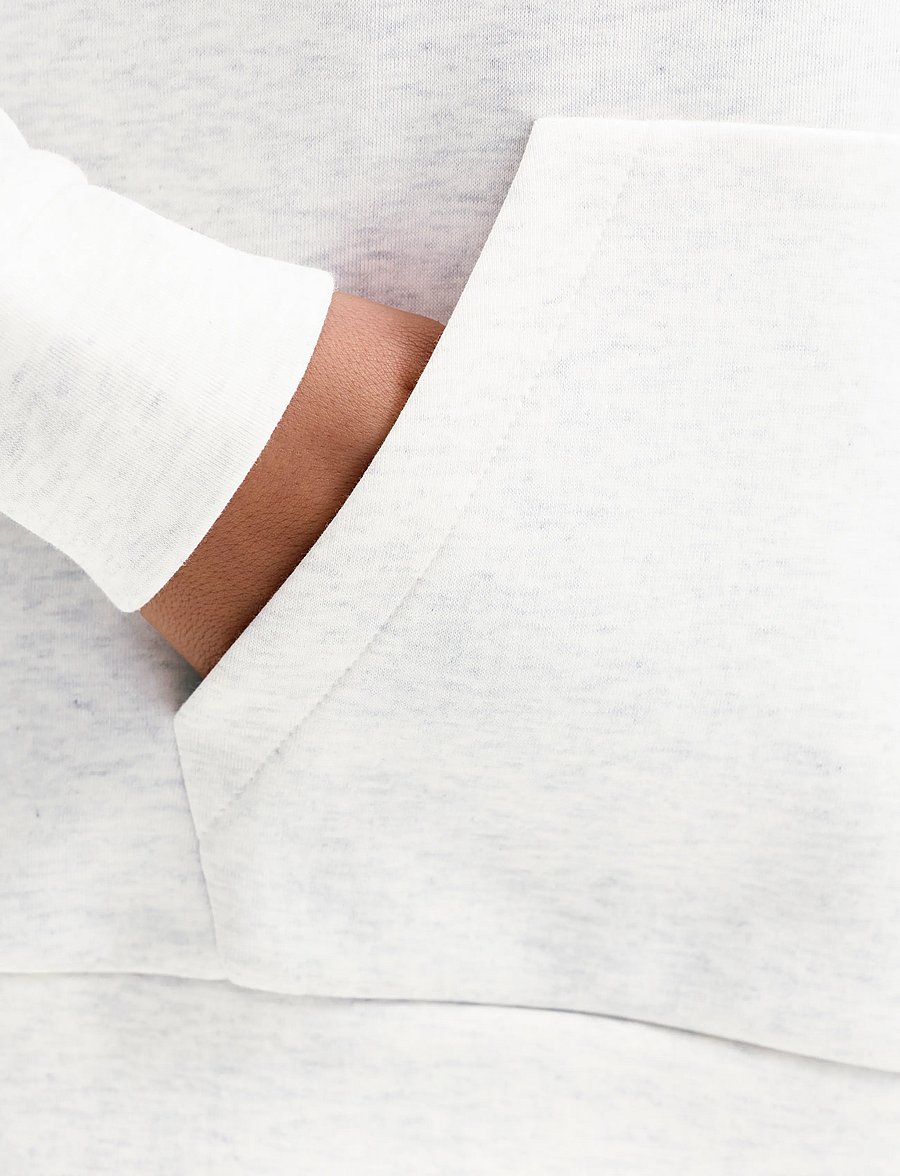Jack & Jones - JJEBARRON SWEAT HOOD NOOS JNR - huvtröjor - white melange - 4