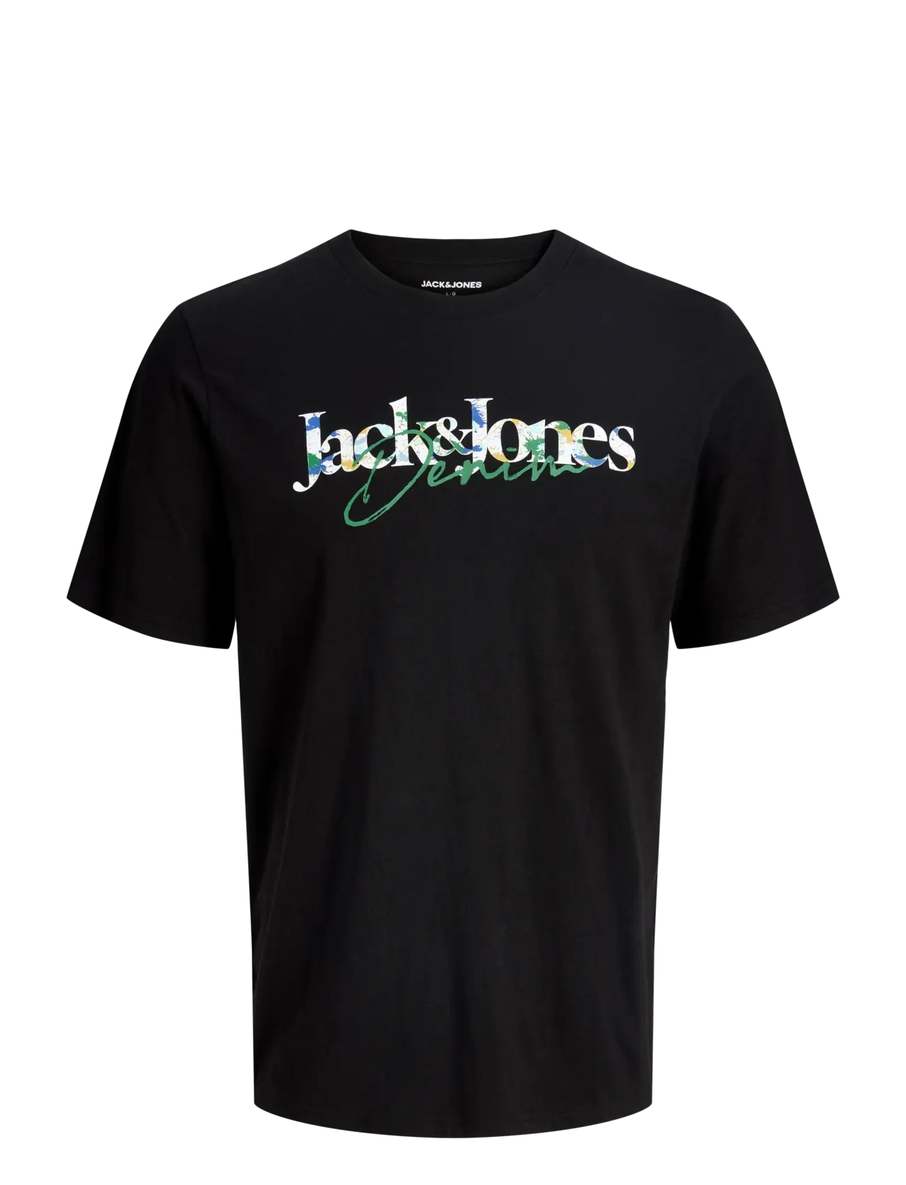 Jack & Jones JJTOM TEE SS CREW NECK SN JNR - Lapsed 98–134 - BLACK / black