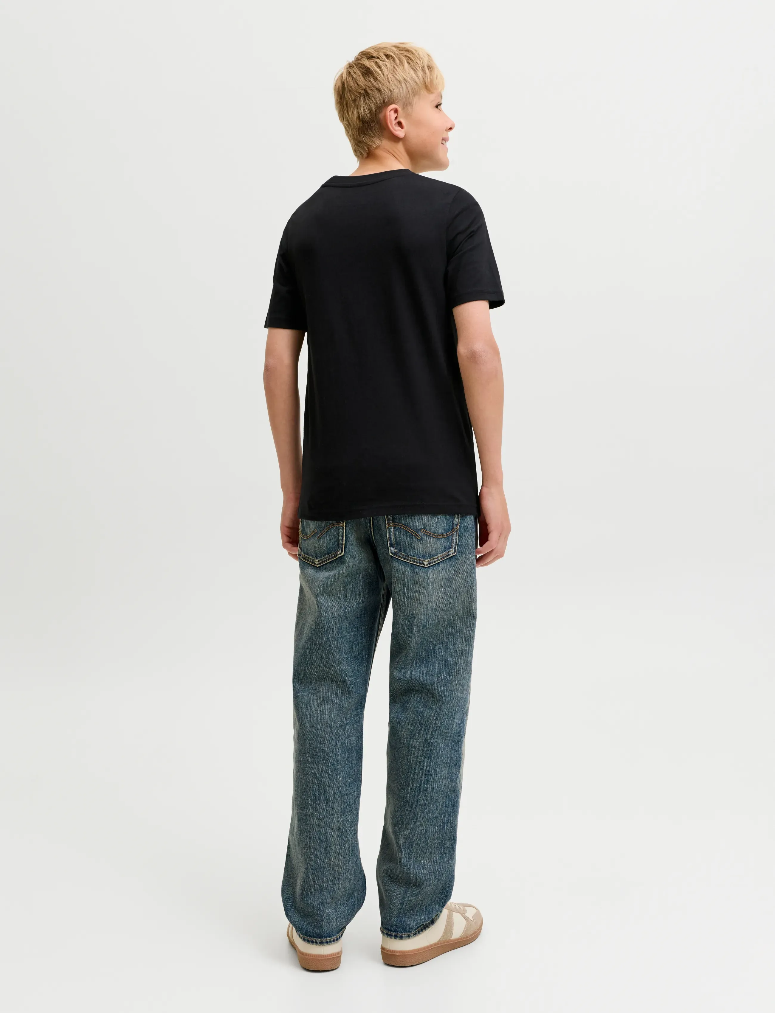 Jack & Jones - JJTOM TEE SS CREW NECK SN JNR - black - 3