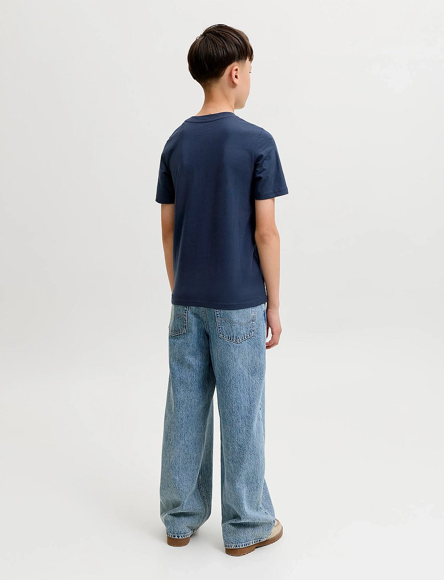 Jack & Jones - JJTOM TEE SS CREW NECK SN JNR - kurzärmelige - navy blazer - 3