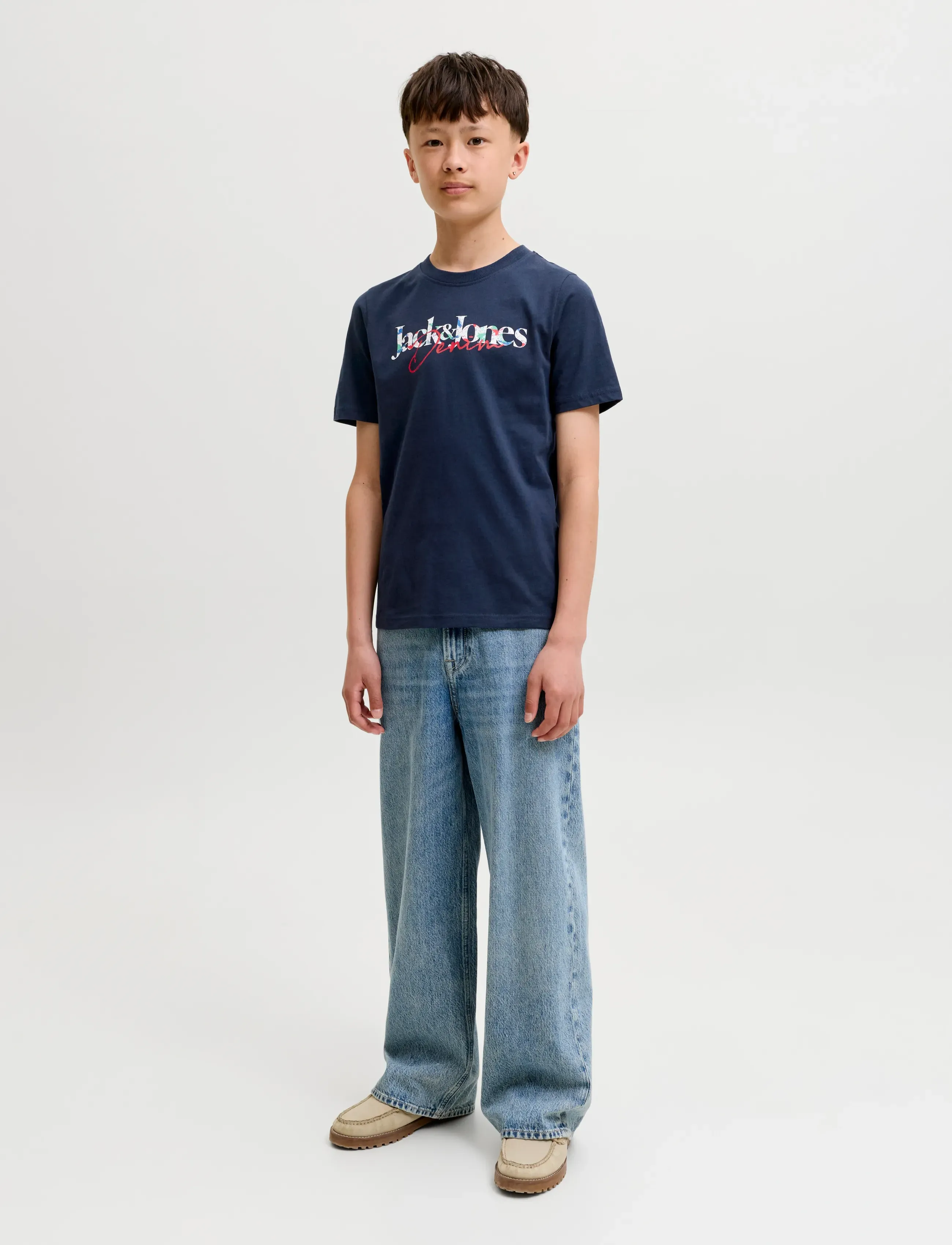 Jack & Jones - JJTOM TEE SS CREW NECK SN JNR - kurzärmelige - navy blazer - 4