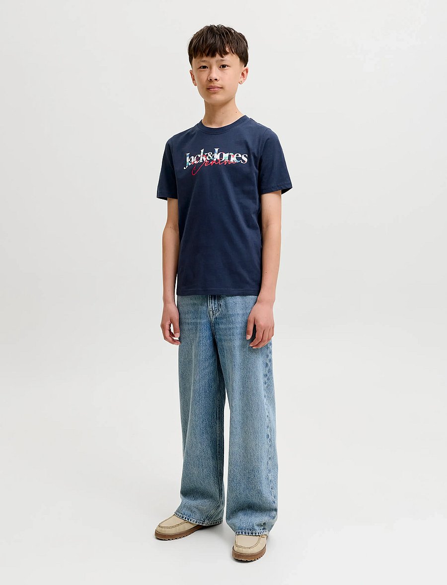 Jack & Jones - JJTOM TEE SS CREW NECK SN JNR - kurzärmelige - navy blazer - 4