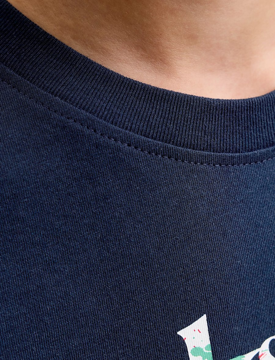 Jack & Jones - JJTOM TEE SS CREW NECK SN JNR - kurzärmelige - navy blazer - 5